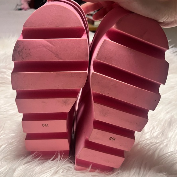 Dolls kill sugar Thrillz bubblegum traitor platform boots - Picture 3 of 6